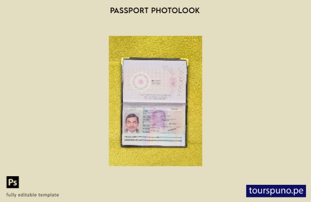 listo para imprimir la plantilla de aspecto fotográfico de la versión del pasa 2